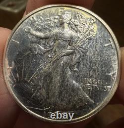 1939 Proof Set Whitman Holder Silver Coins Walking Liberty Mercury Dime Quarter