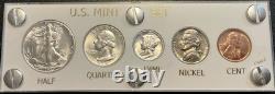 1939 Silver US Mint Year Set Gem BU Coins White Capital Holder Display Box