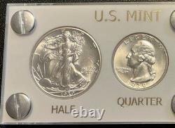 1939 Silver US Mint Year Set Gem BU Coins White Capital Holder Display Box