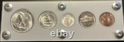 1939 Silver US Mint Year Set Gem BU Coins White Capital Holder Display Box