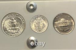 1939 Silver US Mint Year Set Gem BU Coins White Capital Holder Display Box