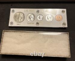 1939 Silver US Mint Year Set Gem BU Coins White Capital Holder Display Box