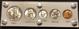 1940 5 Coin Us Mint Year Set Gem Bu Coins White Capital Holder