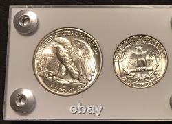 1940 5 Coin US Mint Year Set Gem BU Coins White Capital Holder