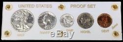 1940 Silver U. S. Philadelphia Mint 5 Coin Original Proof Set In Capital Holder