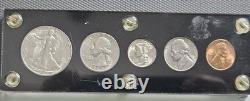 1940 US Mint Proof Set (5) Coins Silver Walking Liberty Half Dollar Quarter Dime