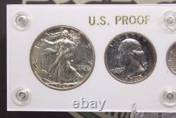 1940 United States SILVER Proof Set (5 Coin) Capitol Holder PROOF ECC&C, Inc 1940 United States SILVER Proof Set (5 Coin) Capitol Holder PROOF ECC&C, Inc