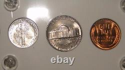 1941-P Choice Uncirculated to GEM BU U. S. Coins Silver Mint Set-Great Gift