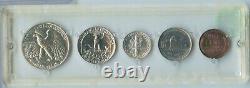 1941-P Silver United States US Proof Set 5 Coin Set Philadelphia Toned SS214