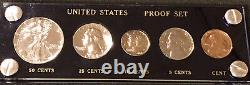 1941 Silver Proof Set Gem BU Coins In Blue Capital Holder Free Shipping