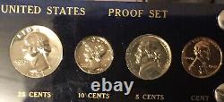 1941 Silver Proof Set Gem BU Coins In Blue Capital Holder Free Shipping