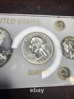 1941 US Proof Set 5 Coin In Capitol Plastic Holder With Velvet Sleeve Protector