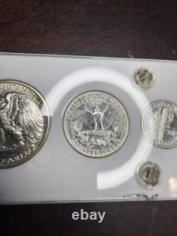 1941 US Proof Set 5 Coin In Capitol Plastic Holder With Velvet Sleeve Protector