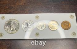 1941 US Proof Set 5 Coin In Capitol Plastic Holder With Velvet Sleeve Protector