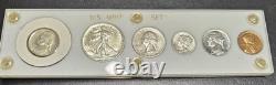 1942 6 Coin US Mint PROOF Set Gem Coins in White Capital Plastic. Clean Set