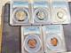 1942 Pcgs Proof Set Pr 64,64,64, 66, 65 Red