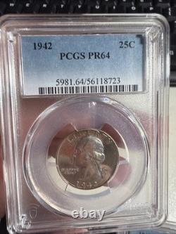 1942 PCGS Proof set Pr 64,64,64, 66, 65 Red
