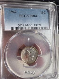 1942 PCGS Proof set Pr 64,64,64, 66, 65 Red