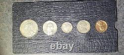 1942 Us Silver Proof Set 5 Coins