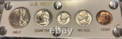 1944 5 Coin Silver US Mint Year Set Gem Coins White Capital Holder Display Box