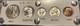 1944 5 Coin Silver Us Mint Year Set Gem Coins White Capital Holder Display Box