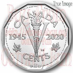 1945-2020 75th Anniversary of VE Day Pure Silver Proof 7-coin Set Canada