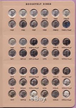 1946 2016 COMPLETE ROOSEVELT DIME SET ALL BU Clad and Silver PROOF, in Dansco