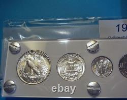 1946 MINT SILVER SET of U. S. COINS LUSTROUS BRILLIANT UNCIRCULATED