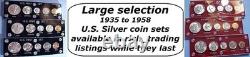 1947-D MINT SILVER SET U. S. COINS LUSTROUS CHOICE to GEM BRILLIANT UNCIRCULATED