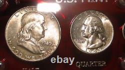 1949-D Choice Uncirculated to GEM BU U. S. Coins Silver Mint Set-Great Gift