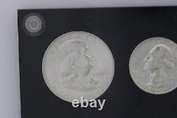 1950, 1951, 1952, US Mint Silver Proof Sets In Acrylic Holder RARE