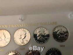 1950-1963 PROOF Franklin Half Dollar Set, 90% SILVER