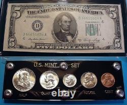 1950 D Mint U. S. Silver Coin & Currency Set Collection Brilliant Uncirculated