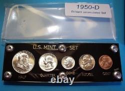 1950 D Mint U. S. Silver Coin & Currency Set Collection Brilliant Uncirculated
