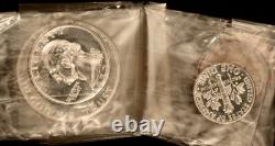 1950 Gem++ Box Proof Set! Lightly Frosted Half, Dime & Nickel