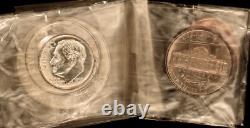 1950 Gem++ Box Proof Set! Lightly Frosted Half, Dime & Nickel
