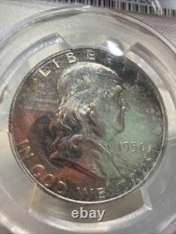 1950 PCGS Proof set Pr 63, 65, 65, 64, 64 RB Toning On Silver Coins