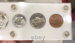 1950 Proof Set Uncertified Ungraded BU+ Captial Holder Nice Coins