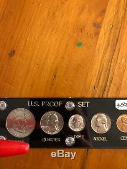 1950 UNITED STATES MINT PROOF SILVER COIN SET IN A CAPITAL HOLDER Rare Key Date