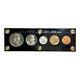 1950 Us Mint Ben Franklin Silver Proof 5 Coin Set + Black Capitol Holder Unc
