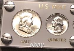 1950 US Silver Mint Year Set Gem Coins White Capital Holder Display Box
