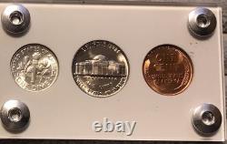 1950 US Silver Mint Year Set Gem Coins White Capital Holder Display Box
