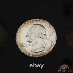 1950 Us Mint Original Silver Proof Set Capitol Plastics Holder 90% Toning