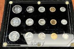 1951 1952 1953 U. S. Proof Sets in Capital Plastics Holder, Silver Coins