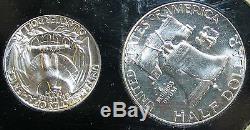 1951 5 Coin Silver Proof Set Acrylic Holder Franklin Half #R