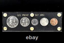 1951 Silver Proof Set? Capital Holders? 50c 25c 10c 5c 1c 5 Piece? Trusted
