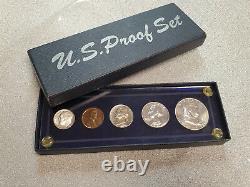 1951 US Mint Gem Proof Coin Set in Blue Plastic Holder Nearly Spotless Coins