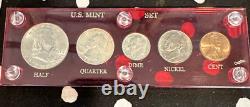 1951-US Mint Set 90% Silver-in Red Holder