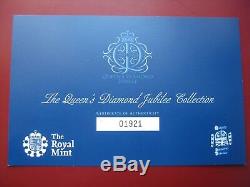 19522012 Royal Mint Queen's Diamond Jubilee 24 Silver Proof Coin Collection Set