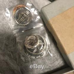1952 SILVER PROOF SET 5 coins with original box and packing
